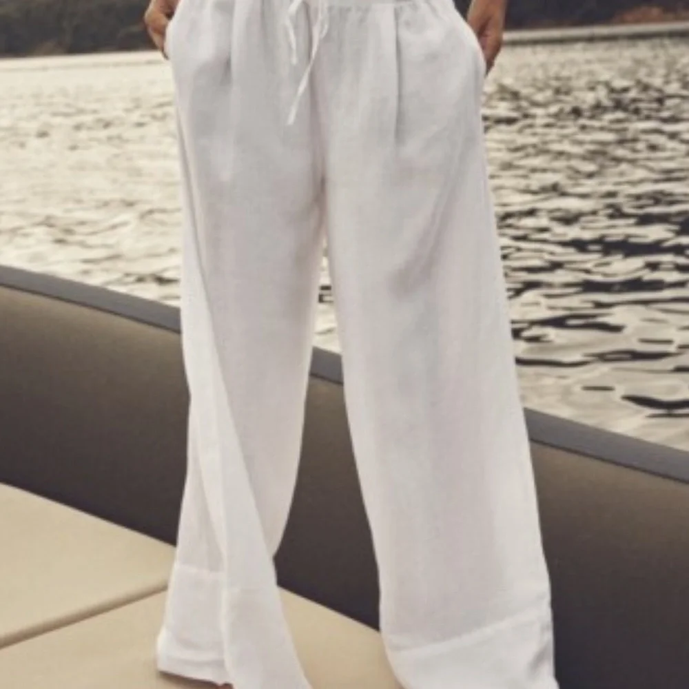 100% linen Palazzo pants Zw collection
